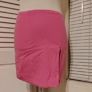 Elegant Pink Mini Skirt